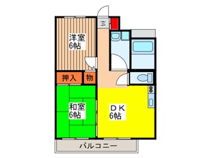 長谷マンションの物件間取画像